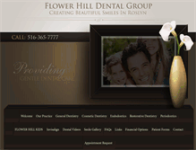 Tablet Screenshot of flowerhilldentalgroup.com